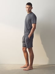 Grey/Sage Green Jersey Short Pyjamas 2 Pack - Image 10 of 11