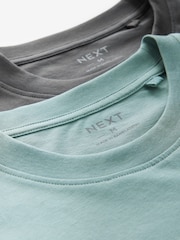 Grey/Sage Green Jersey Short Pyjamas 2 Pack - Image 11 of 11