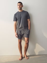 Grey/Sage Green Jersey Short Pyjamas 2 Pack - Image 7 of 11