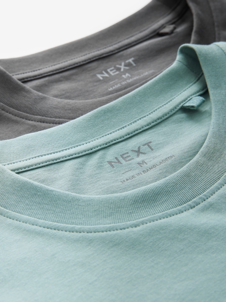 Gris/vert sauge - Ensemble de pyjamas courts en jersey 2 Lot - Image 7 of 11