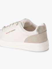 KG Kurt Geiger Cream Lillie Embellished Trainers - Image 3 of 5