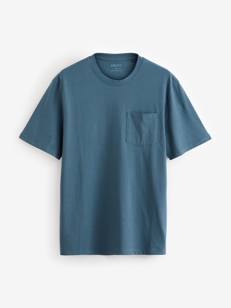 Blauw/Groen/Kiezelkleurig - Set van 3 jersey pyjamashorts - Image 4 of 10