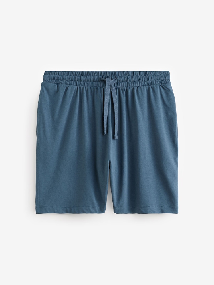 Blauw/Groen/Kiezelkleurig - Set van 3 jersey pyjamashorts - Image 5 of 10
