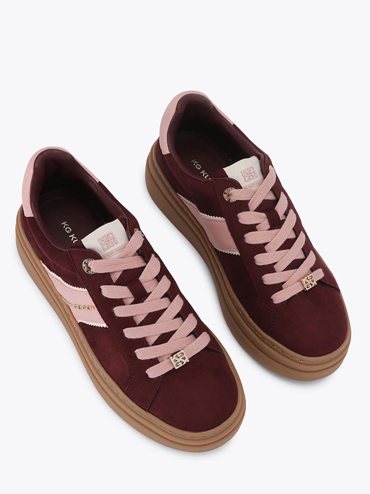 KG Kurt Geiger Red Leap Trainers - Image 2 of 4 KG Kurt Geiger Red Leap Trainers - Image 2 of 4