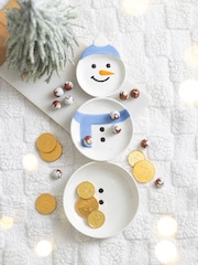 Something Different White Set of 3 Winter Snowmen Stacking Bowls - Image 1 of 5