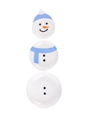 Something Different White Set of 3 Winter Snowmen Stacking Bowls - Image 2 of 5
