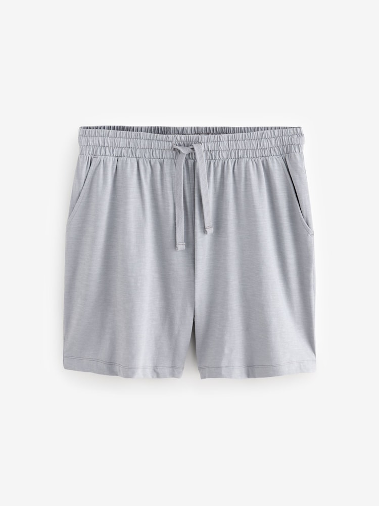 Blue/Purple Jersey Short Pyjamas Set 2 Pack - Image 10 of 14
