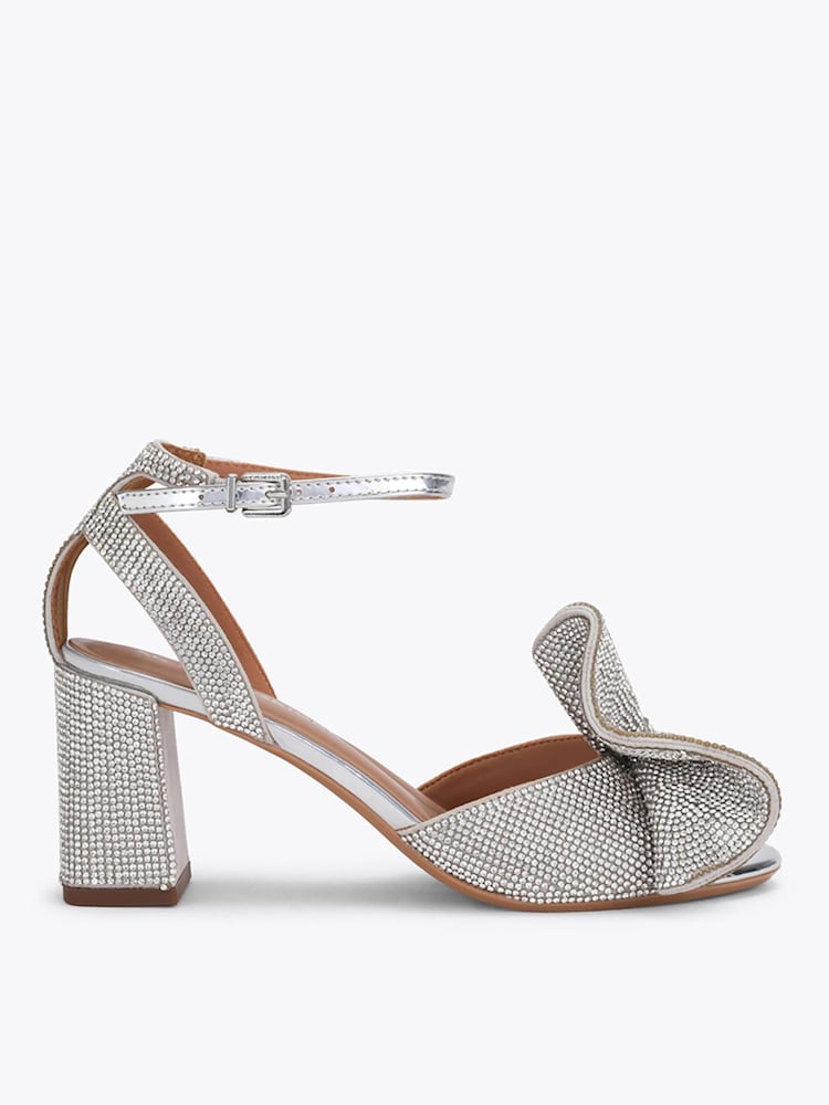 KG Kurt Geiger Allegra Embellished Block Heeled Sandals - 5şəkildən 2 şəkil KG Kurt Geiger Allegra Embellished Block Heeled Sandals - 5şəkildən 2 şəkil