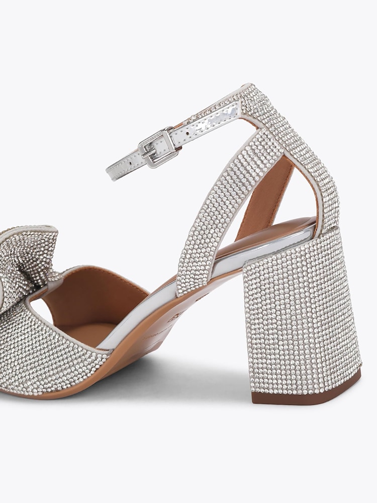 KG Kurt Geiger Allegra Embellished Block Heeled Sandals - 5şəkildən 5 şəkil KG Kurt Geiger Allegra Embellished Block Heeled Sandals - 5şəkildən 5 şəkil