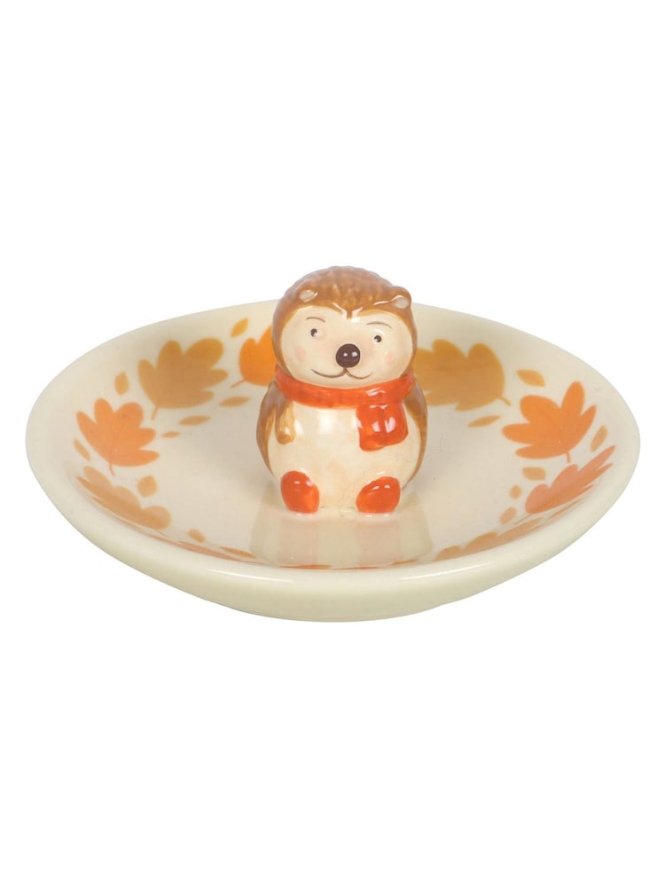 Something Different Cream Autumn Hedgehog Trinket Dish - Image 2 of 4