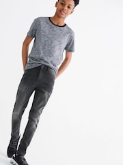 Grey Denim Skinny Fit Cotton Rich Stretch Jeans (3-16yrs) - Image 1 of 2