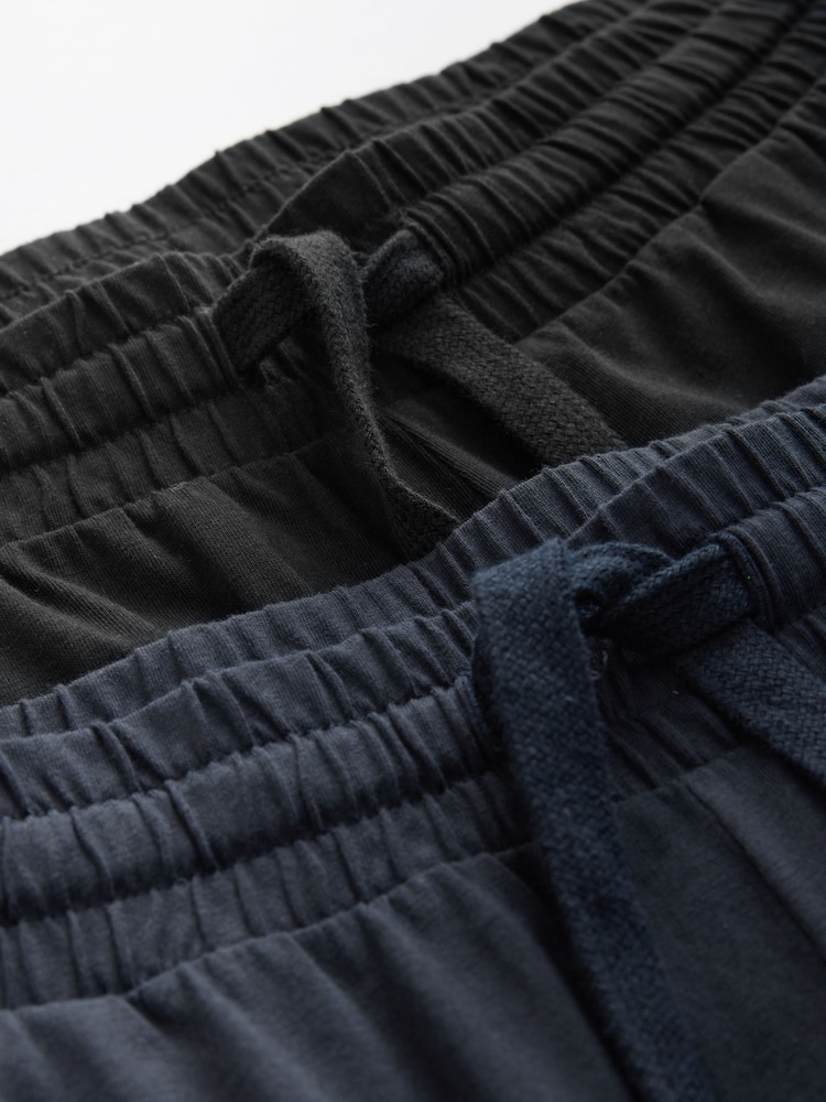 Slate Grey/Red Open Hem Cuffed Pyjamas 2 Pack - Image 11 of 11