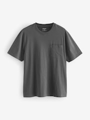 Slate Grey/Red Open Hem Cuffed Pyjamas 2 Pack - Image 7 of 11