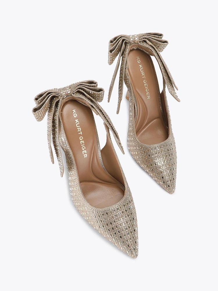KG Kurt Geiger Aura Bow Embellished Court Shoes - Bilde 2 av 4 KG Kurt Geiger Aura Bow Embellished Court Shoes - Bilde 2 av 4