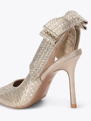 KG Kurt Geiger Aura Bow Embellished Court Shoes - Bilde 3 av 4