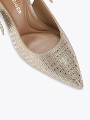 KG Kurt Geiger Aura Bow Embellished Court Shoes - Bilde 4 av 4
