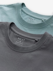 Vert sauge/gris - Lot de 2 pyjamas à poignets - Image 11 de 12