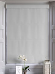 Light Grey 100% Cotton Made To Measure Roman Blind - Image 5 of 6