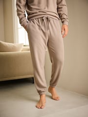 Stone Neutral Soft Waffle Long Sleeve Pyjamas Set - Image 3 of 11