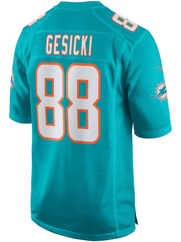 Nike Green NFL Miami Dolphins Home Game Jersey - Aqua - Mike Gesicki Youth - Image 3 of 3 Nike Green NFL Miami Dolphins Home Game Jersey - Aqua - Mike Gesicki Youth - Image 3 of 3