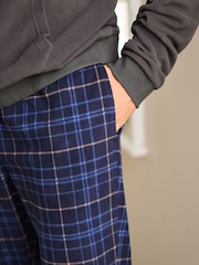 Grey/Navy Blue Check Thermal Long Sleeve Pyjamas Hoodie Set - Image 7 of 13