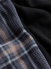 Black/Grey Thermal Long Sleeve Crew Pyjamas Set - Image 12 of 12