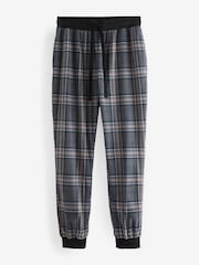 Black/Grey Thermal Long Sleeve Crew Pyjamas Set - Image 9 of 12
