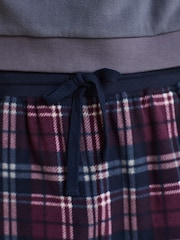 Red/Blue Check Thermal Long Sleeve Pyjamas Hoodie Set - Image 5 of 11