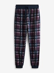 Red/Blue Check Thermal Long Sleeve Pyjamas Hoodie Set - Image 8 of 11