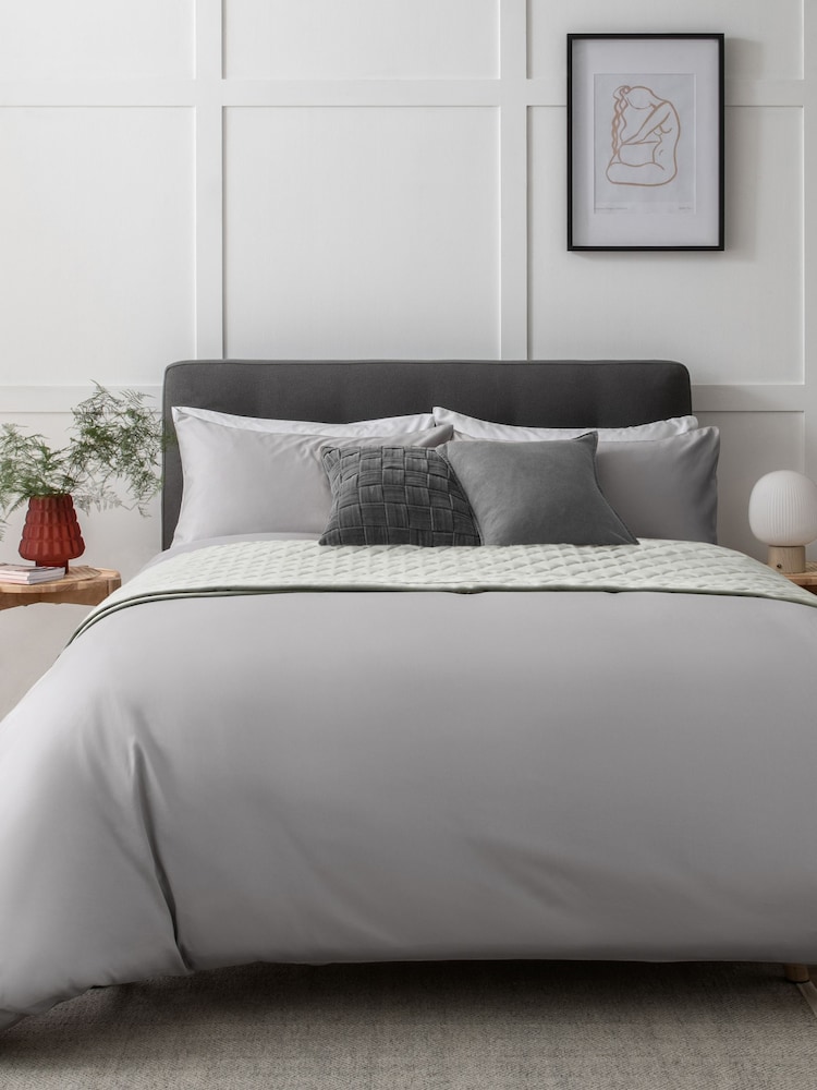 400 Thread Count 100% egiptovski bombaž Sateen Luxury prešito pregrinjalo and Pillowcase Set - Slika 1 iz 5