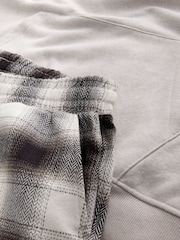 Neutral Check Check Hoodie Pyjamas Set - Image 11 of 11