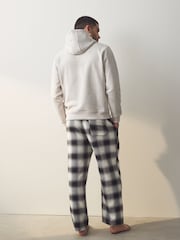 Neutral Check Check Hoodie Pyjamas Set - Image 2 of 11