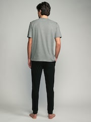 Gris antracita - Bajo ajustado - Pijama de punto - Imagen 2 de 9