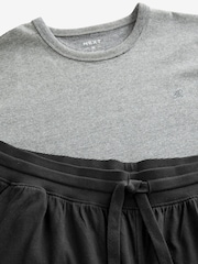 Gris antracita - Bajo ajustado - Pijama de punto - Imagen 8 de 9