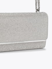 Miss KG Silver Adina Embellished Clutch Bag - Image 4 of 4