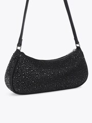 Miss KG Black Autumn Embellished Scoop Shoulder Bag - Image 3 of 4