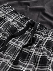 Slate Grey Check Motionflex Cosy Short Pyjamas Set - Image 10 of 11