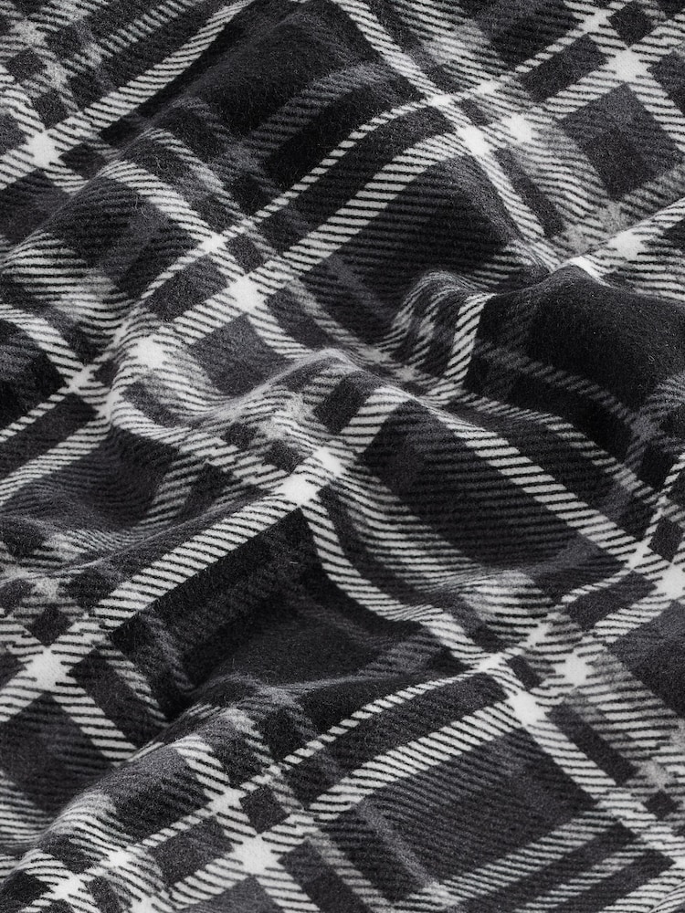 Slate Grey Check Motionflex Cosy Short Pyjamas Set - Image 11 of 11