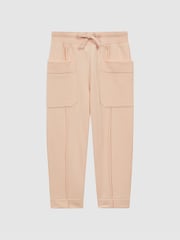 Reiss Pink Mina 4-9 yrs Drawstring Front Seam Joggers - Image 2 of 6