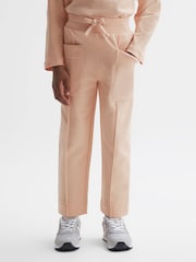 Reiss Pink Mina 4-9 yrs Drawstring Front Seam Joggers - Image 3 of 6