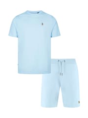 Luke 1977 Blue Traff Sky Blue T-Shirt and Short Set - Image 4 of 6