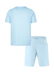 Luke 1977 Blue Traff Sky Blue T-Shirt and Short Set - Image 5 of 6