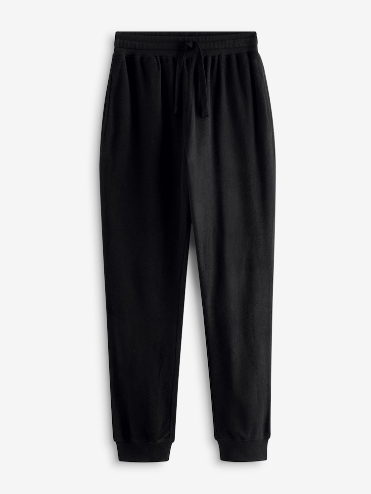 Black Thermal Long Sleeve Pyjamas Hoodie Set - Image 10 of 12