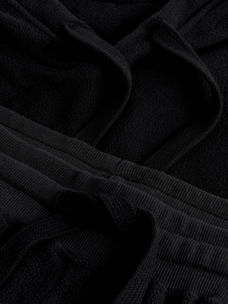Black Thermal Long Sleeve Pyjamas Hoodie Set - Image 12 of 12