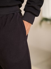Black Thermal Long Sleeve Pyjamas Hoodie Set - Image 6 of 12