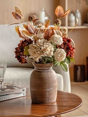 Gallery Home Brown Ida Rustic Hydrangea Faux Floral Arrangement - Image 1 of 4