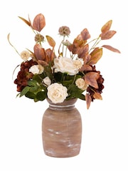Gallery Home Brown Ida Rustic Hydrangea Faux Floral Arrangement - Image 4 of 4