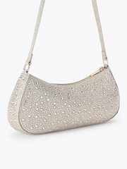 Miss KG Gold Autumn Embellished Scoop Shoulder Bag - Image 3 of 4