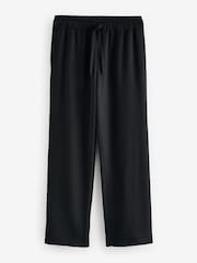Stone Neutral/Black EDIT Short Sleeve Waffle Pyjamas Set - Image 8 of 10