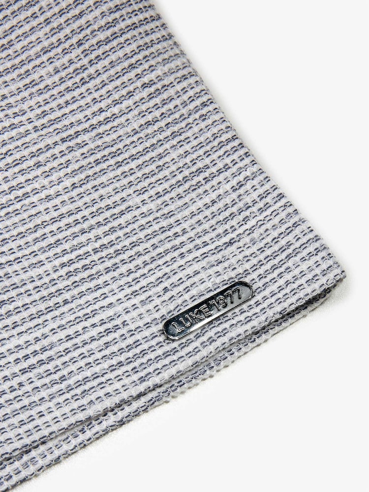 Luke 1977 Grey Davenport White Waffle T-Shirt - Image 6 of 6